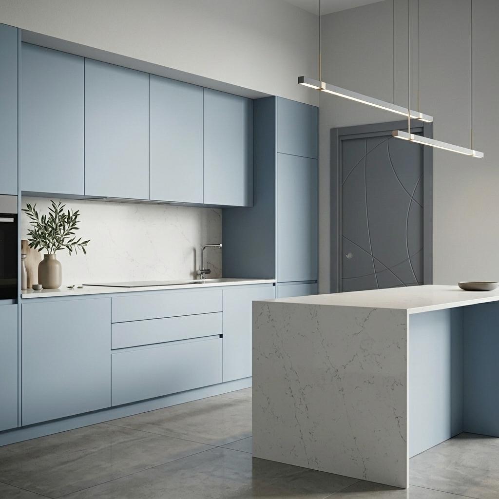 דלת הזזה לכיס נוגה אפור