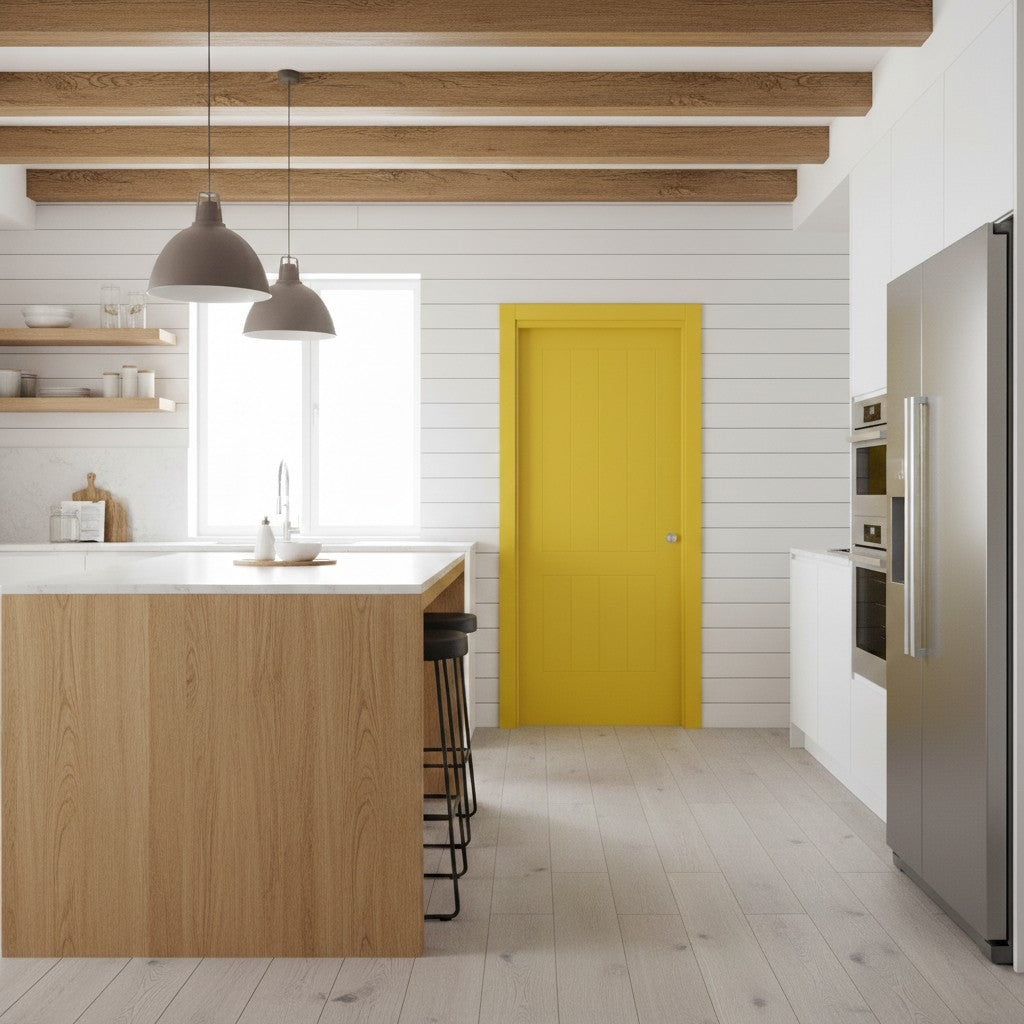 דלת חושן הזזה לכיס צהוב